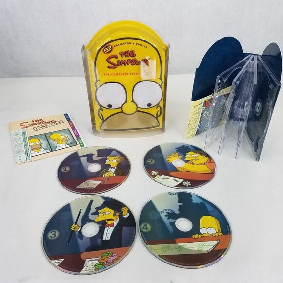 The Simpsons The Complete Sixth Season (DVD, 2005, 4 Discs) Homer Molded Head - Picture 1 of 9